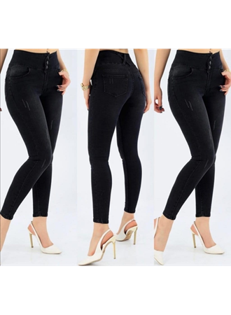 Yüksek Bel Likralı Kot Pantolon