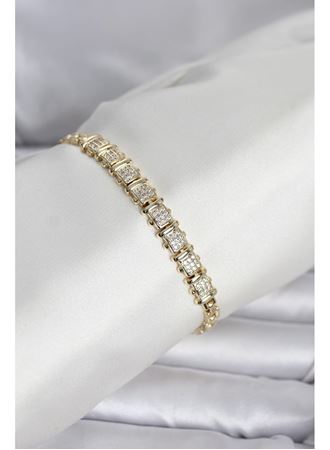 Xuping Model Zirkon Taşlı Gold Renk Kadın Bileklik