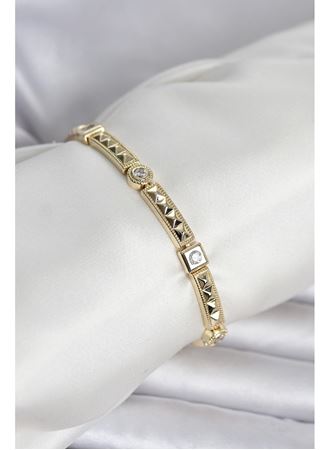 Xuping Punta Model Gold Renk Kadın Bileklik
