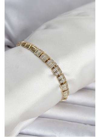 Xuping Zirkon Taşlı Gold Renk Kadın Bileklik