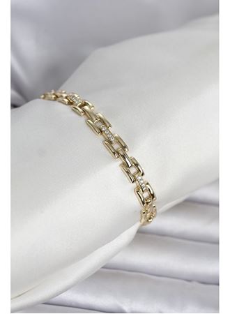 Xuping Zincir Model Gold Renk Kadın Bileklik
