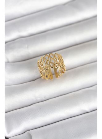 316L Çelik Sarmal Zincir Model Kadın Yüzük