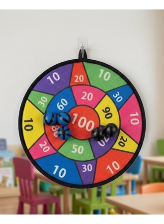 Eğitici Dart Oyunu Çocuklar İçin Güvenli Cırtlı Hedef Tahtası Seti