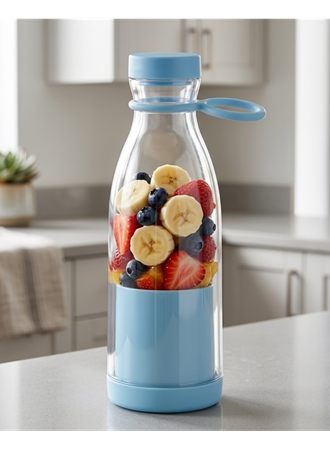 Şarjlı Taşınabilir Blender 380 ml USB Kablosuz Smoothie ve Meyve Karıştırıcı