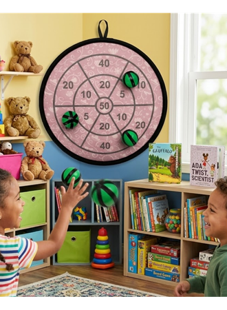 Güvenli Dart Oyunu Cırtlı Toplu Çocuk Oyuncağı Eğlence ve Beceri Seti