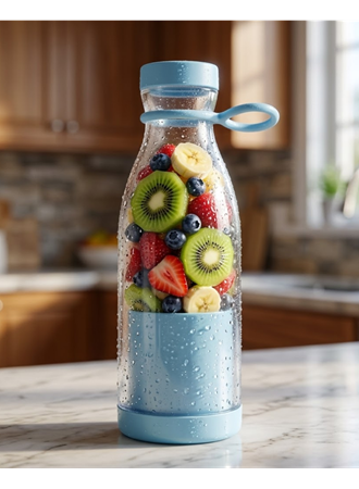 Taşınabilir Blender 380 ml USB Şarjlı Meyve Karıştırıcı Kolay Temizlenebilir