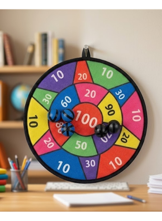 Güvenli Dart Oyunu Çocuklara Özel Cırtlı Toplu Hedef Tahtası Oyunu