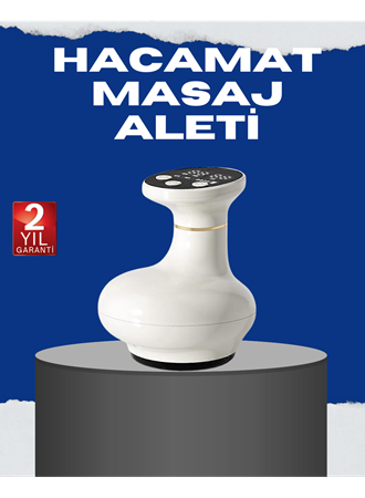 USB Şarjlı 3 Fonksiyonlu Masaj Aleti Kupa Terapisi ve Gua Sha