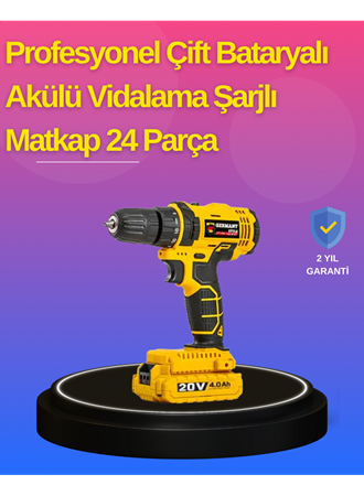 Hafif ve Ergonomik 12V Kablosuz Matkap | Hızlı Şarj ve Uzun Pil Ömrü