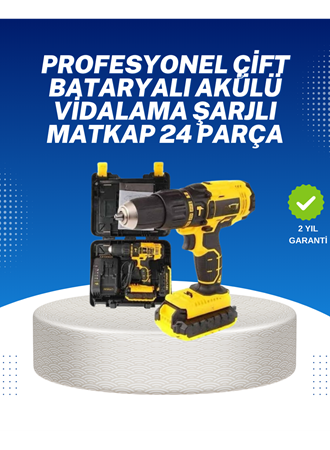 Ev ve Atölye İçin 12V Akülü Matkap | Plastik Mandren ve Metal Şanzıman