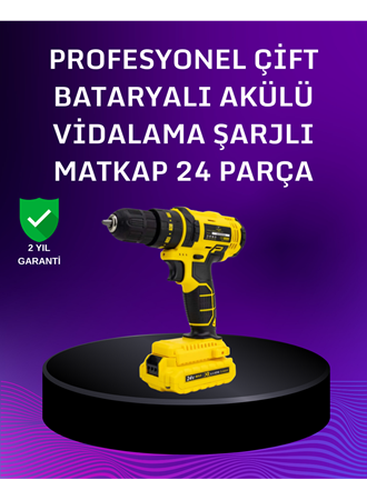12V Akülü Matkap | 20-30 Nm Tork, Çift Hız Ayarı ve LED Işık