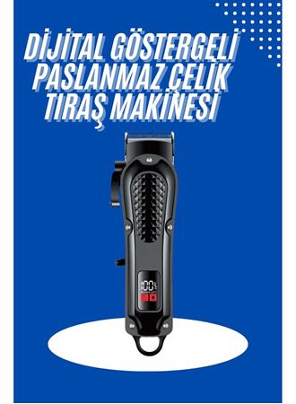 Profesyonel Saç Kesme Aleti Dijital Saç Sakal Tıraş Makinesi Uzun Ömürlü