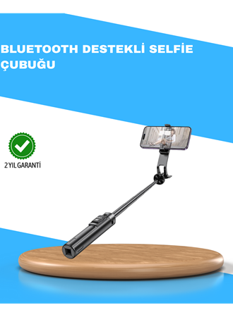 Uzaktan Kumandalı Bluetooth Selfie Çubuğu– 130 cm Ayarlanabilir