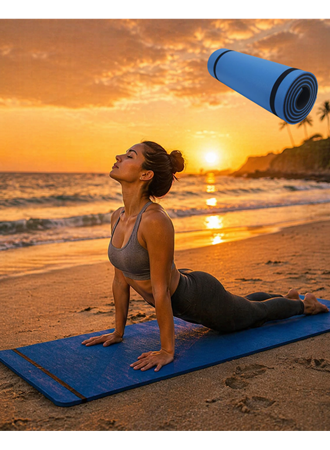 10MM YOGA MATI MAVİ