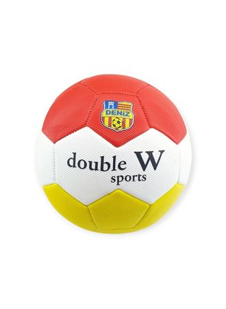 Futbol Topu Dikişli 420 gr No:5 - FB-660-SARI-KIRMIZI