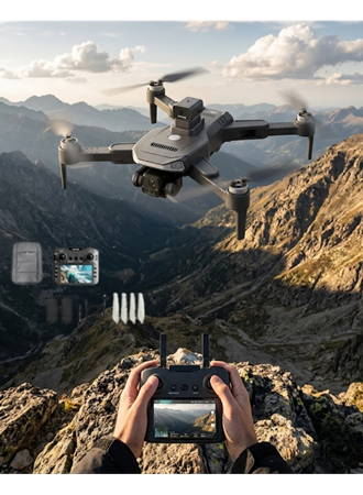 Katlanabilir GPS Destekli Akıllı Drone 4K Kamera Uzun Uçuş Süresi ve Engel Algılama Özellikli