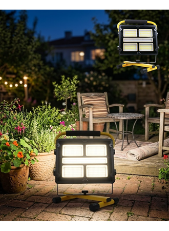 Solar Enerjili LED Kamp Feneri 4 Modlu Ayarlanabilir Açılı Güçlü Aydınlatma