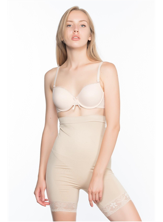 Ten MI Emay 2027 Yüksek Bel Dantelli Paçalı Korse