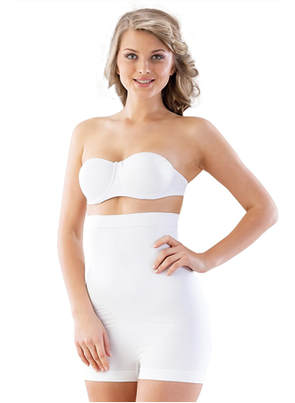 Beyaz MI Emay 2047 Yüksek Bel Boxer Korse