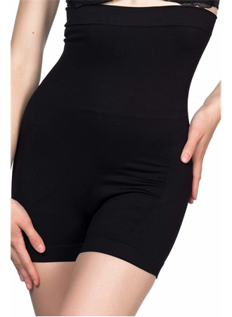 Siyah MI Emay 2047 Yüksek Bel Boxer Korse