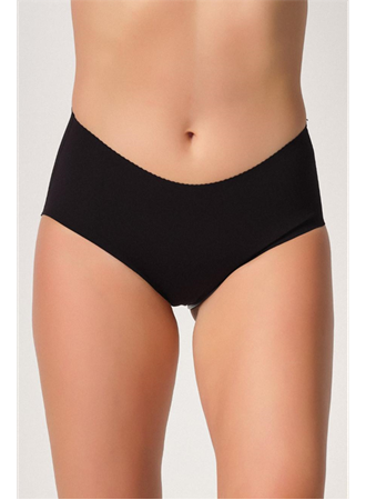 Siyah MI Emay 2702 Lazer Kesim Toparlayıcı Mama Slip Korse