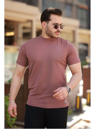 Erkek Yarım Balıkçı Yaka Kısa Kollu T-shirt