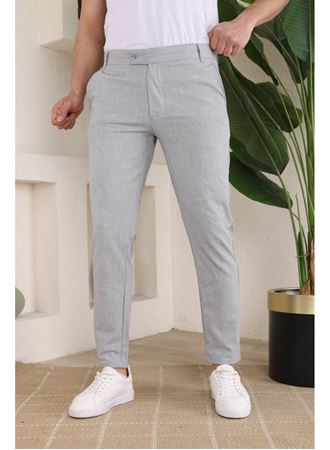 Erkek Slim Fit Dilli Kumaş Pantolon