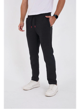 Unisex Üç İplik Basic Eşofman Pantolon - Antrasit