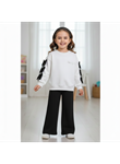 446243 FİYONKLU TAŞ BASKILI KIZ TAKIM 2Y,3Y,4Y,5Y Kız syh
