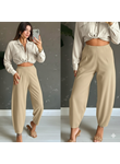 Kadın Yüksek Bel Krep Pantolon