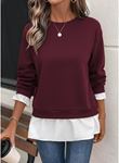 Kadın Uzun Kollu Bisiklet Yaka Viskon Iki Iplik Ve Etek Ucu Trikoton Bluz