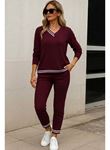 Kadın Uzun Kollu Ribana Detay Viskon Iki Iplik Ikili Takım