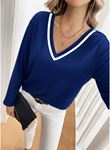 Kadın Uzun Kollu V Yakalı Viskon Iki Iplik Bluz