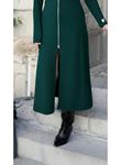 Kadın Uzun Kollu önden Fermuarlı Ithal Krep Elbise