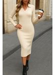 Kadın Uzun Kollu Triko Elbise