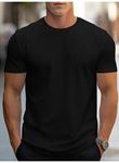 Erkek Kısa Kollu Bisiklet Yaka Iki Iplik Tişört
