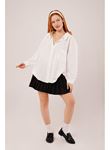 Basic Oversize Beyaz Gömlek