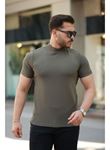 Erkek Yarım Balıkçı Yaka Kısa Kollu T-shirt