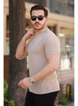 Erkek Yarım Balıkçı Yaka Kısa Kollu T-shirt