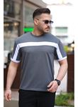 Erkek şerit Detaylı Kısa Kollu T-shirt