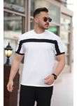 Erkek şerit Detaylı Kısa Kollu T-shirt