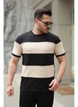 Erkek Parçalı Renk Kısa Kollu Tişört