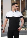 Erkek Yakalı çift Renk Kısa Kollu T-shirt