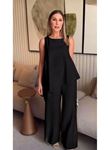 Asimetrik Bluz - Pantolon İkili Takım