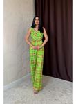 Yeşil Pullu Yelek Ve Pantolon Takım