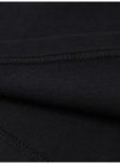 Baskılı Oversize Bisiklet Yaka T-shirt - Siyah