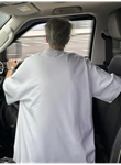 Baskılı Oversize Bisiklet Yaka T-shirt - Beyaz
