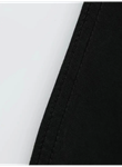 Baskılı Oversize Bisiklet Yaka T-shirt - Siyah