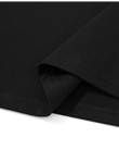 Baskılı Oversize Bisiklet Yaka T-shirt - Siyah