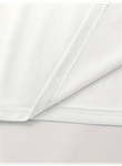 Baskılı Oversize Bisiklet Yaka T-shirt - Beyaz